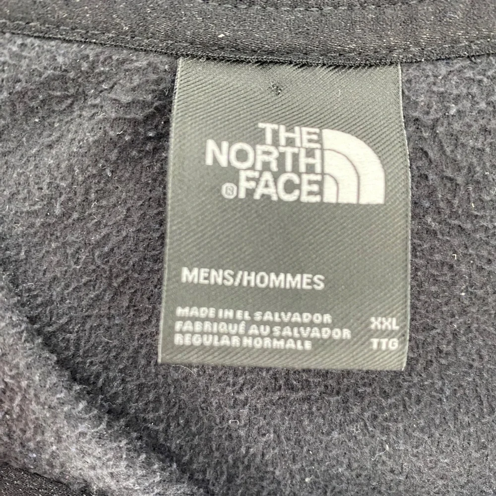 The North Face Fleece‎ 1/4 Zip Pullover Mens XXL Blue Black Apollo Contracting